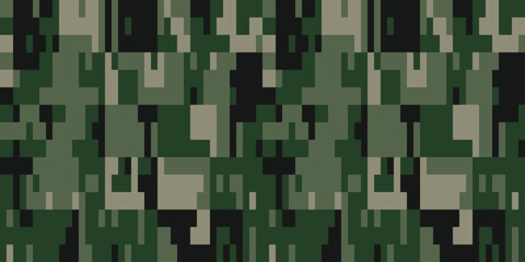 Army Camouflage Background, Classic Seamless Pattern, Military Camouflage