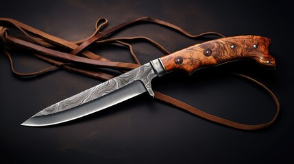 hand knife wood handle