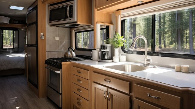 modern rv kitchen