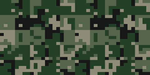 Army Camouflage Background, Classic Seamless Pattern, Military Camouflage Suit