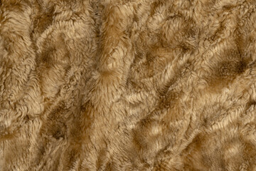 Brown wool texture background. plush. mohair. fur