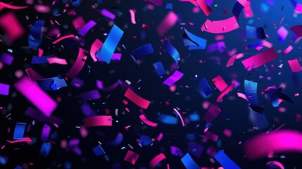 Obraz premium Colorful Confetti for New Year Celebration Background