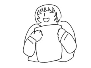 person who is pleased