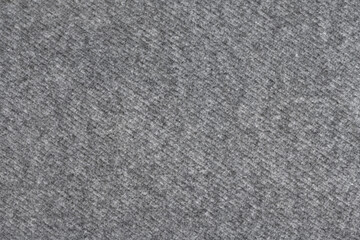 gray fabric drape coat texture background close up. dense fabric based on wool fibers