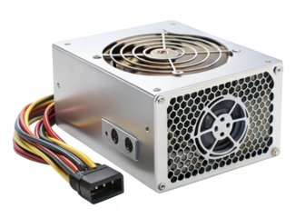  Power supply on a transparent background.