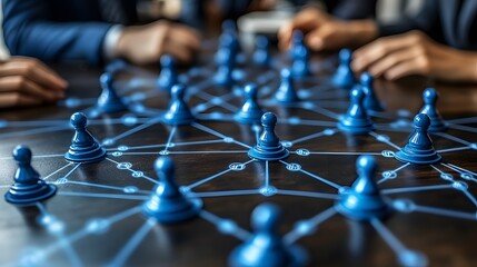 Business professionals networking at an event, exchanging ideas and building connections