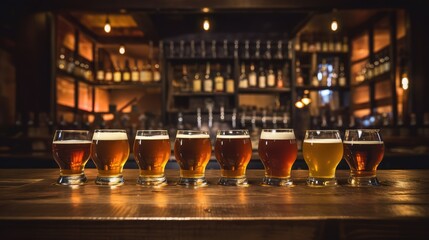 glasses beer and shot