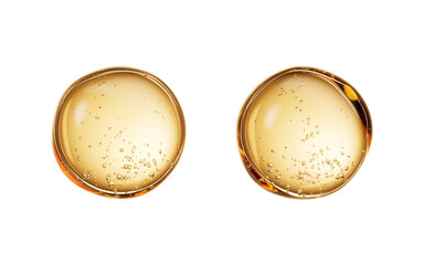 Golden liquid oil bubble background element, 3d rendering.