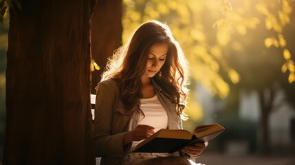 concentrtion someone reading a book