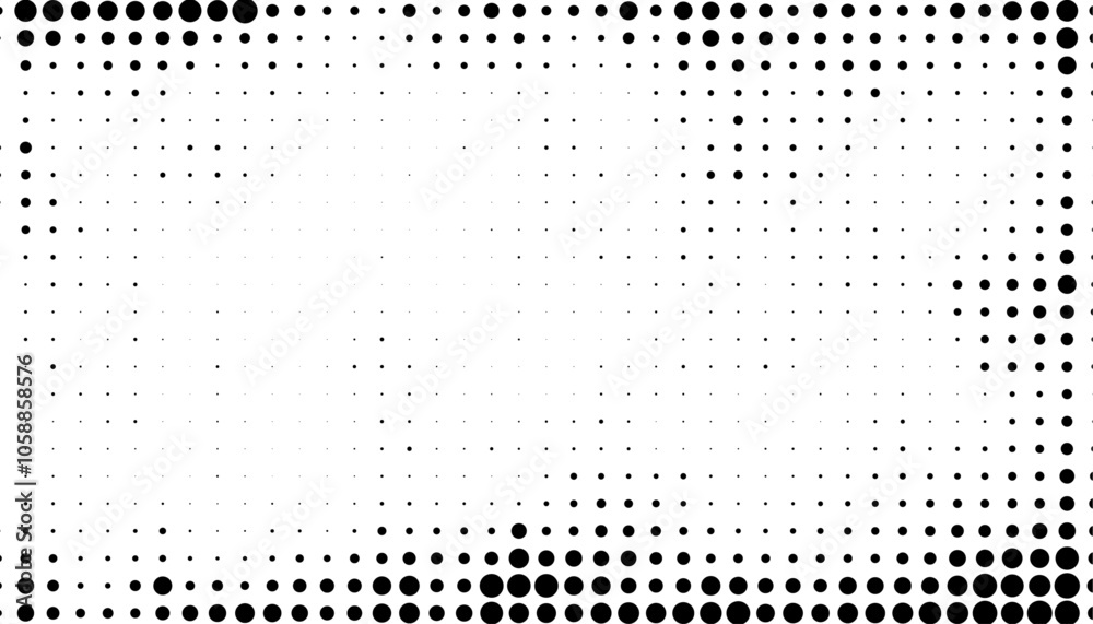 Poster halftone background vector, abstract backdrop design with two tone pattern and copy space for edit y