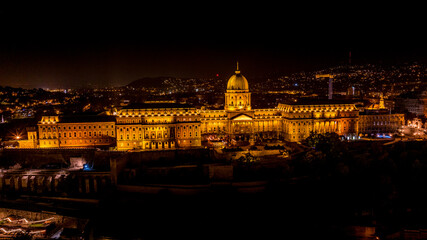 Fototapeta premium Budapest, Hungary, night in the city