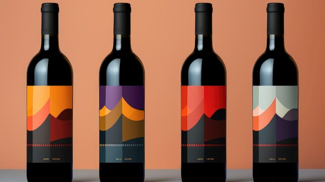 vibrant wine label templates