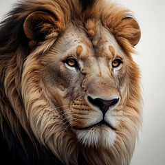 lion head portrait