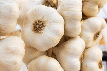 garlic on market