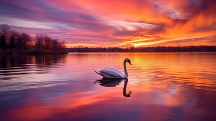 Fototapeta premium lake spring water colors