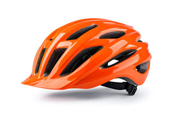 Fototapeta premium Side view Bicycle helmet, isolated on white background 