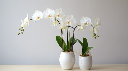 sleek orchids white