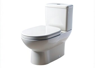 Isolated Toilet Bowl on Transparent and White Background for Cleanliness and Sanitation Concepts in Interior Design and Home Improvement Projects