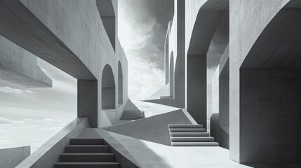 Obraz premium Abstract Concrete Architecture