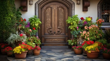 Naklejka premium brass visit front door