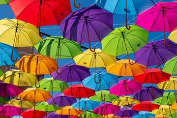 colorful umbrellas