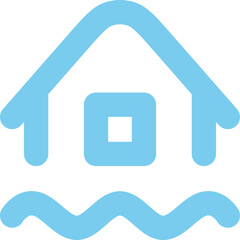 House Water icon logo design