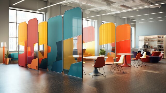 fabric partition office
