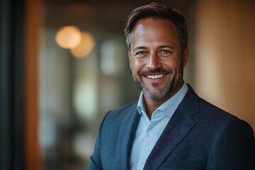 Obraz premium Successful Businessman Portrait - Confident and Experienced