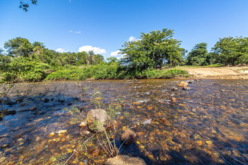 paisagem natural na cidade de Alto Paraiso de Goiás, região da Chapada dos Veadeiros, Estado de Goiás, Brasil