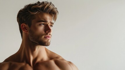 Obraz premium Man without shirt
