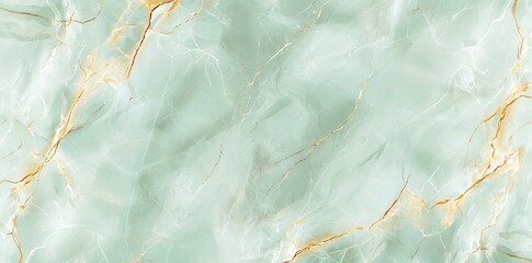 Elegant mint green marble texture with gold veins. Perfect for background, wallpaper, or design projects with a luxurious and modern feel.