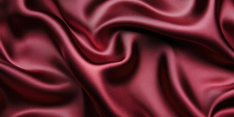 Obraz premium Silk texture in a rich garnet red tone, complemented by a gentle light silk backdrop. The garnet red refers to a deep, luxurious quality often associated with silk.