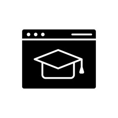 simple browser icon, simple style solid design inspiration for any interface and purpose