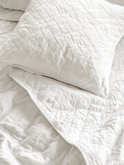 Obraz premium Bed with White Comfort