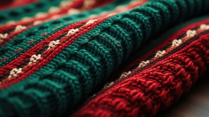 Fototapeta premium holiday red and green pattern