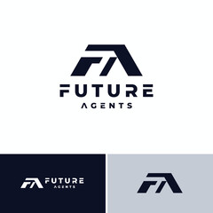 letter f a game house logo design