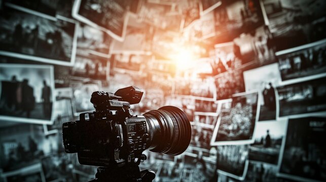 A news report sensationalizing a crime, showing how media portrayal can affect public perception and behavior