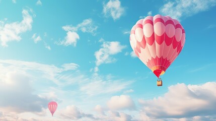 Obraz premium sky pink red