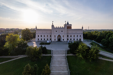 Lublin Castle, drone photo
 Lublin Poland 4.08.2024 Lublin city of inspiration