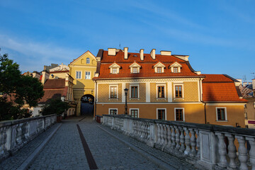 Obraz premium Lublin Old Town, Poland 1.08.2024. Lublin, the city of inspiration