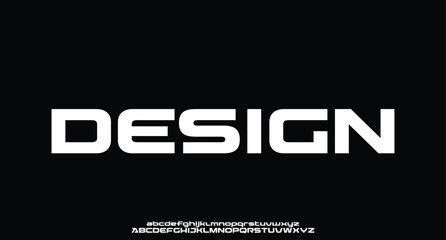 Abstract modern urban alphabet fonts. Typography sport, simple, technology, fashion, digital, future creative logo font. vector illustration
