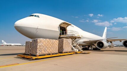 Air Cargo Loading Operation in Progress