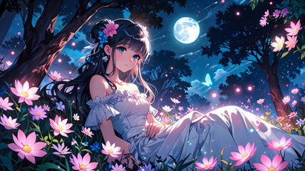 women smilling, smiling women , anime smiling illustrations, smiling anime girls, cute anime girls, Anime girl smilling, AI generative, Ai anime Wallpaper, ai generative anime	