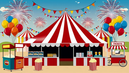 Carnival Festival Design, AI Generated