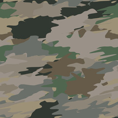 Fototapeta premium Seamless military camouflage pattern fabric texture design