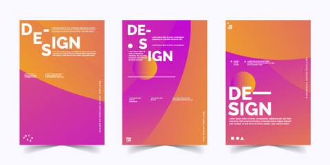 color poster Abstract  background design templates