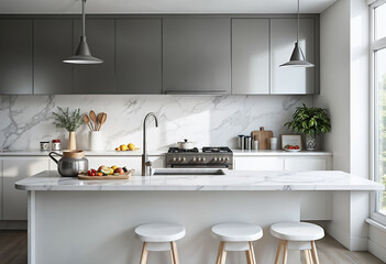 modern kitchen interior