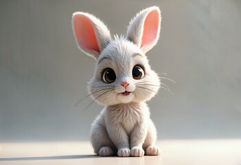 3D render of a Cute Rabbit