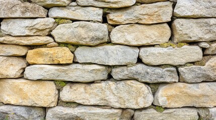 Fototapeta premium Natural Stone Wall with Textured Surface and Colors