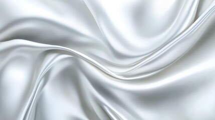 Fototapeta premium Soft White Satin Fabric Texture Background